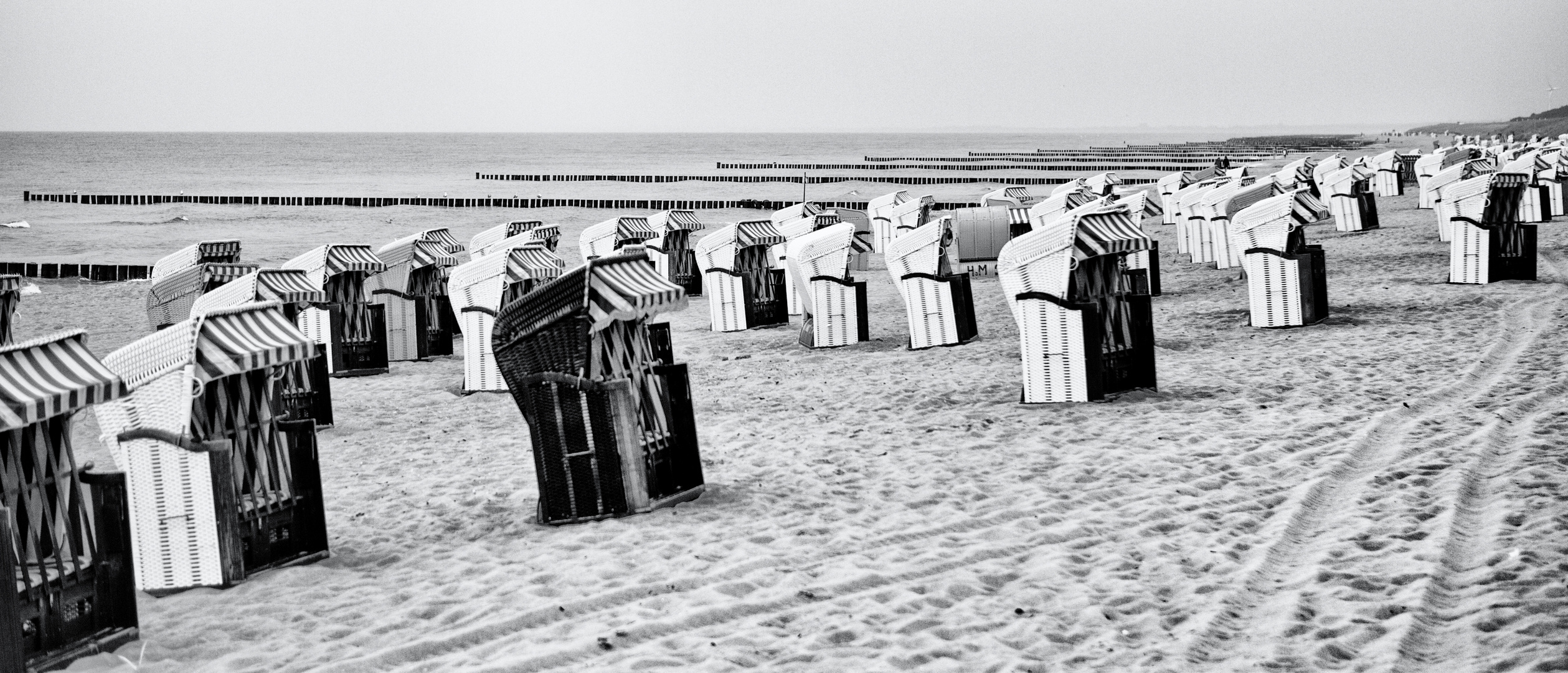 Ostseeküste bei Regen