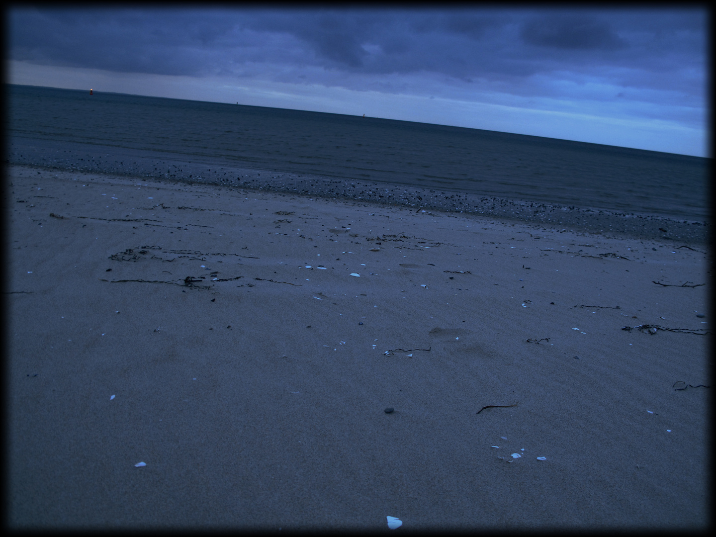 Ostseestrand bei Sonnenuntergang