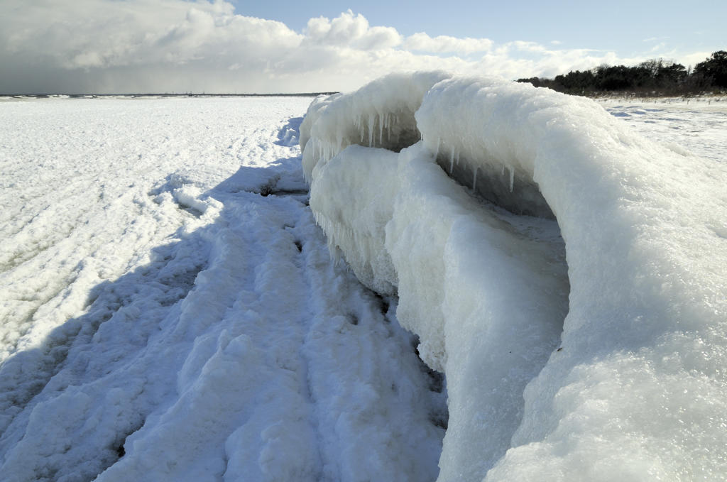 Ostseestrand im Winter