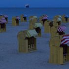 Ostseestrand zur "Blauen Stunde"