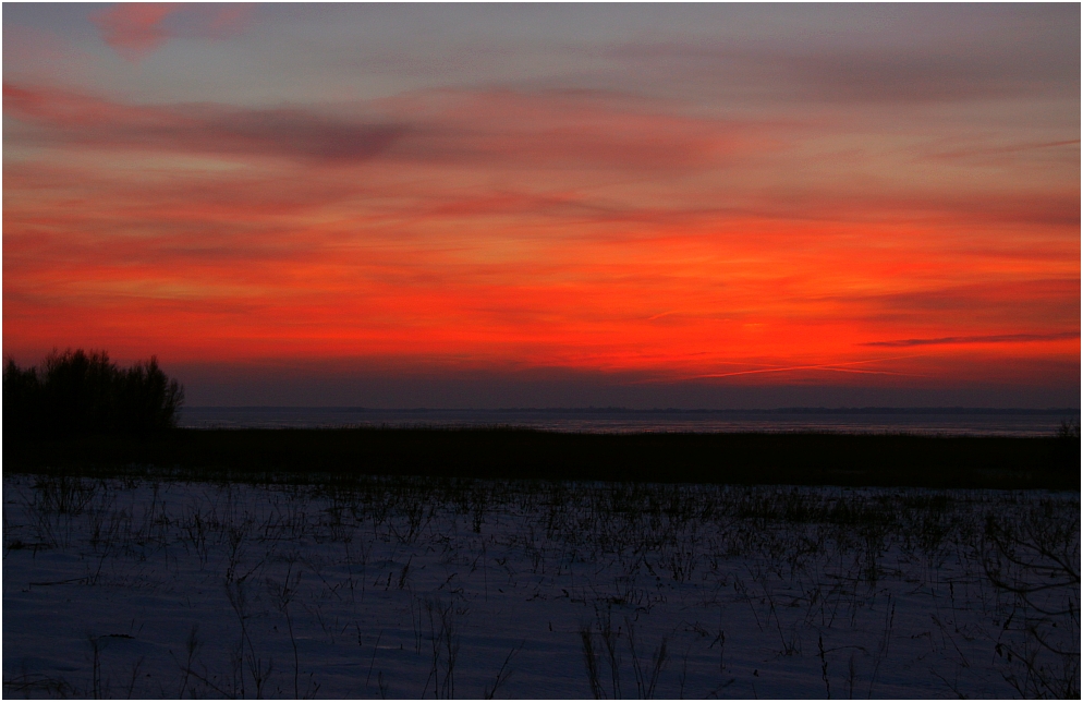 ...Ostseewinter - der Abend ...