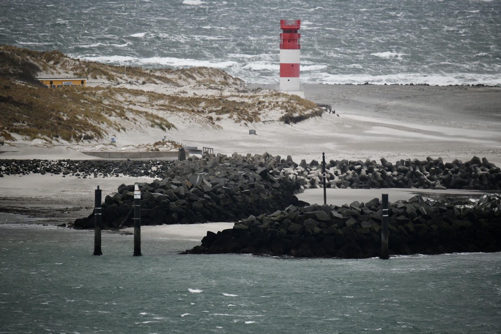 Ostwind über der Düne Helgolands 