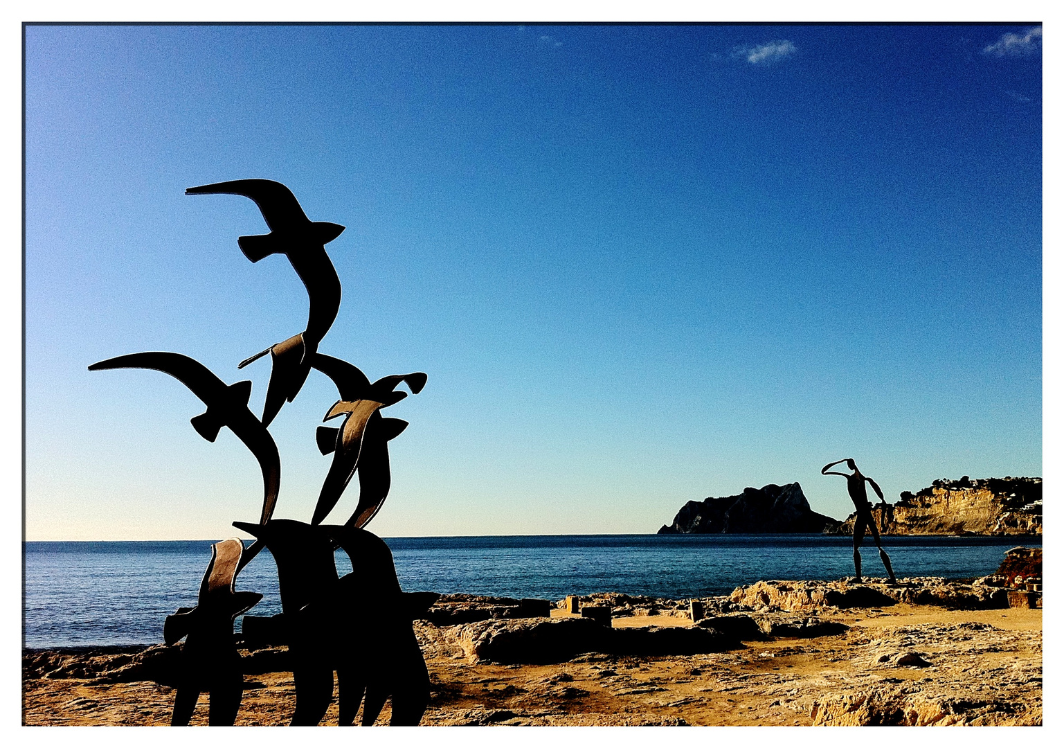 Oteando el Horizonte en compañia de Gaviotas.......(MORAIRA)