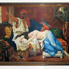 Otello and Desdemona with a slave: an Orientalist painting (19th century)