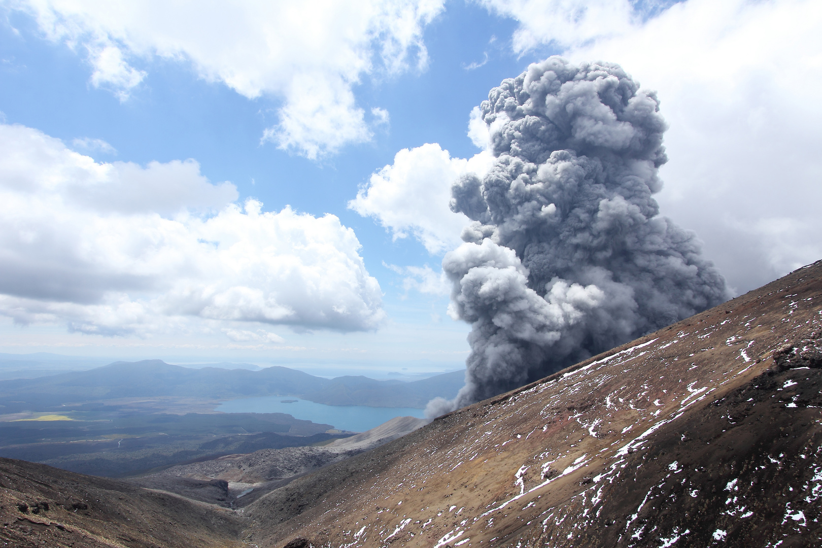 Other hazards: burning ash clouds