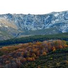 Otoño con las primeras nieves en la sierra de Béjar