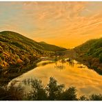 Otra versión del Ocaso en el Río Guadiato, de Córdoba.