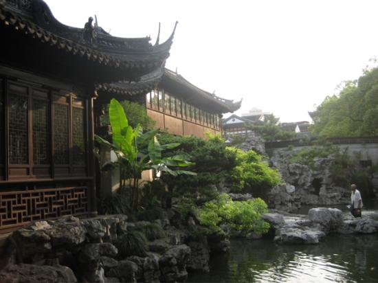 Otro angulo del Yu Yuan Garden en Shanghai