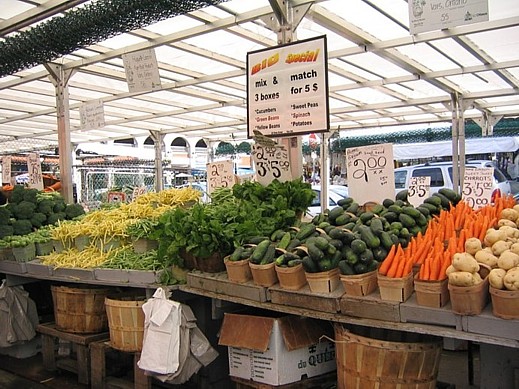 Ottawa-Markt am Vormittag