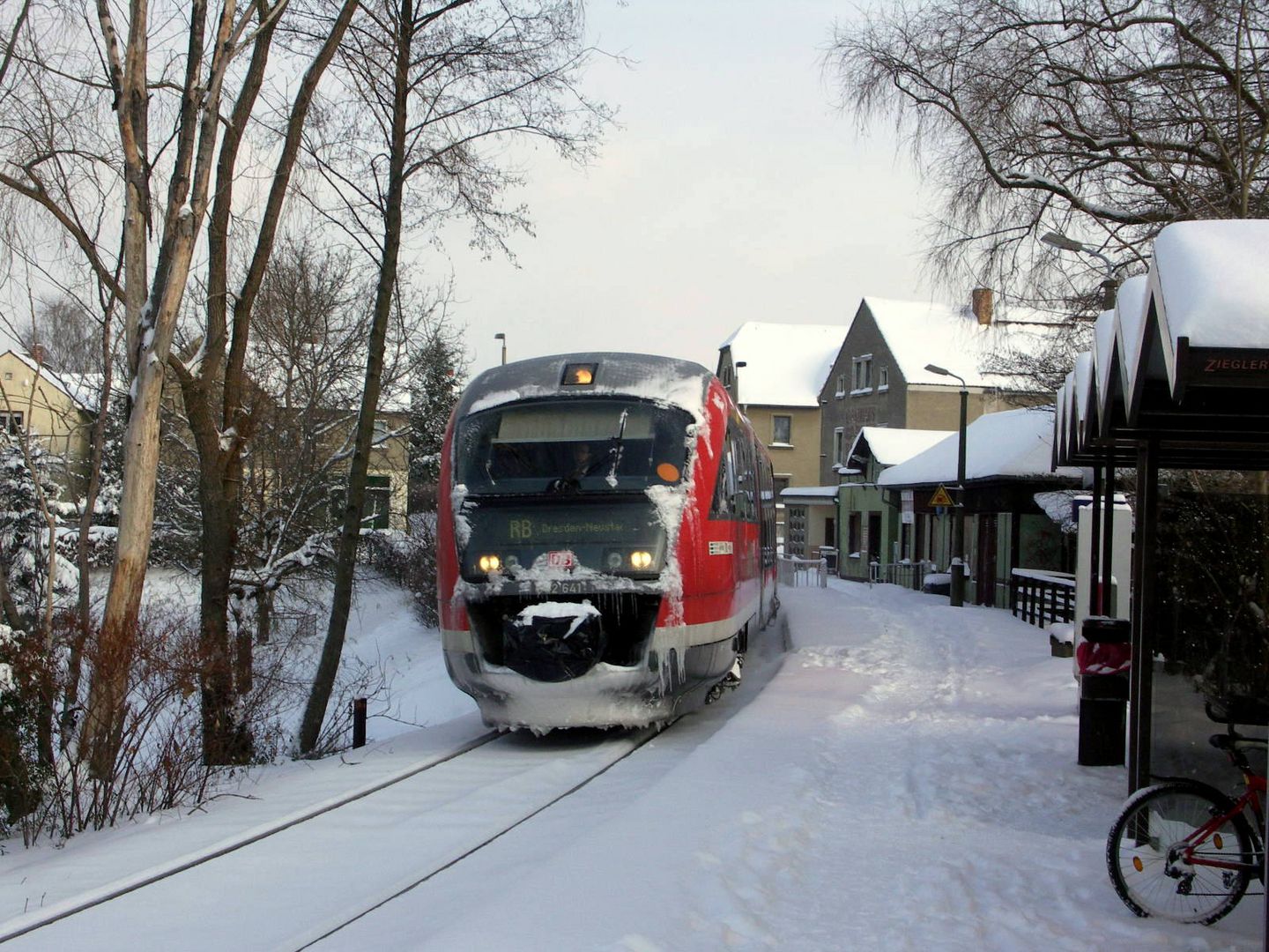 Ottendorf-Okrilla Hp. im Winter 2013