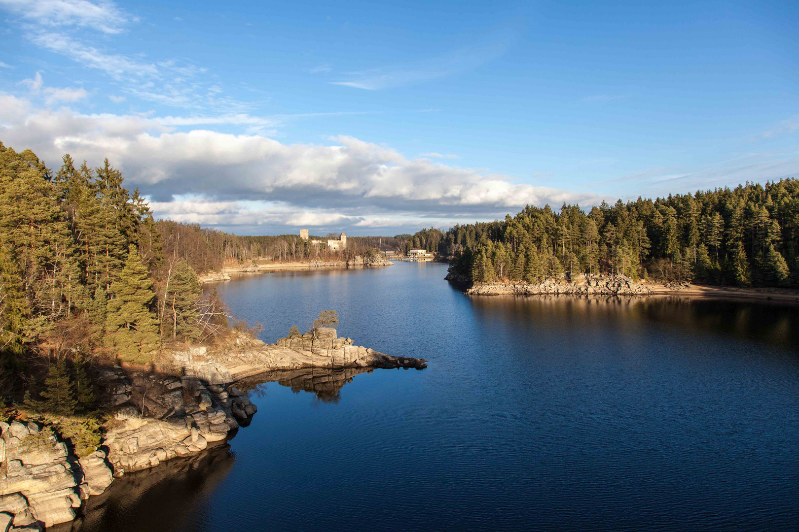 Ottensteiner Stausee im Waldviertel -Niederösterreich Foto ...