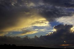 Otterndorf unter düsteren Wolken