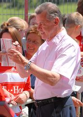 Ottmar Hitzfeld beim FC Bayern Training am 26.07.2007