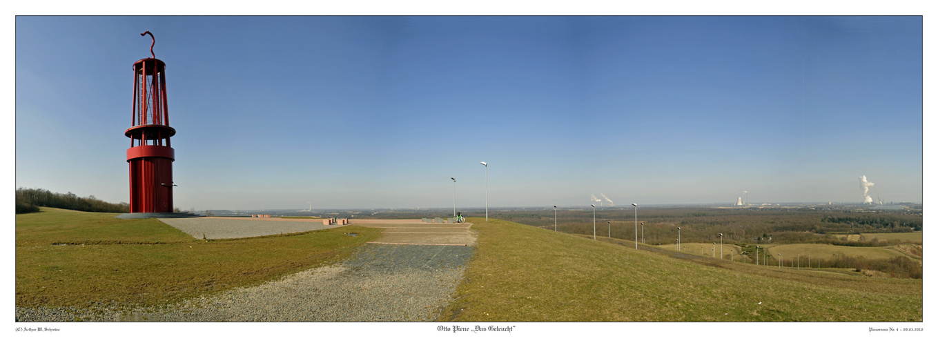 Otto Piene "Das Geleucht" Rheinpreussenhalde Moers, Panorama05 09.03.2010