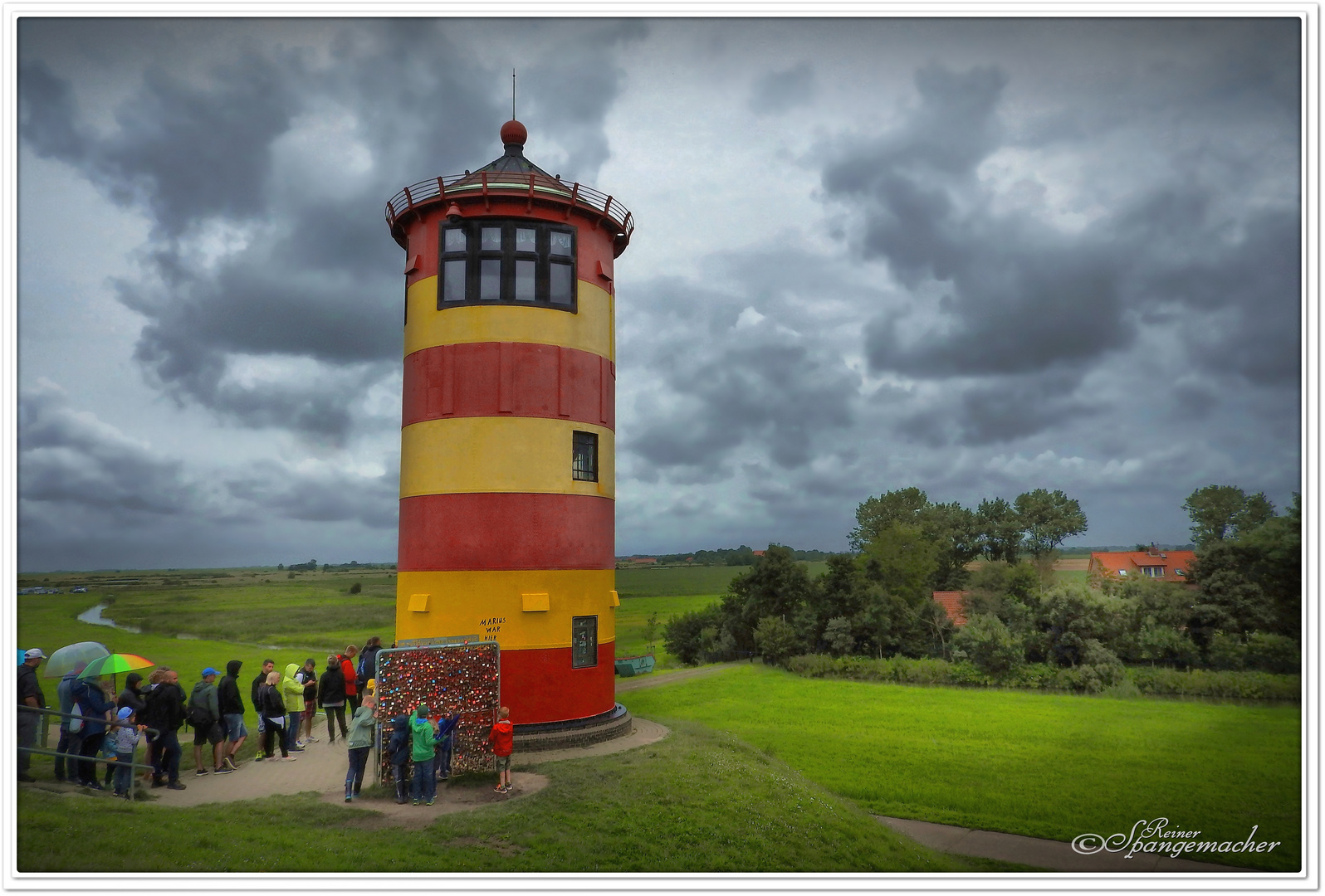 Otto Turm, Leuchturm von Pilsum Foto & Bild | himmel, landschaft