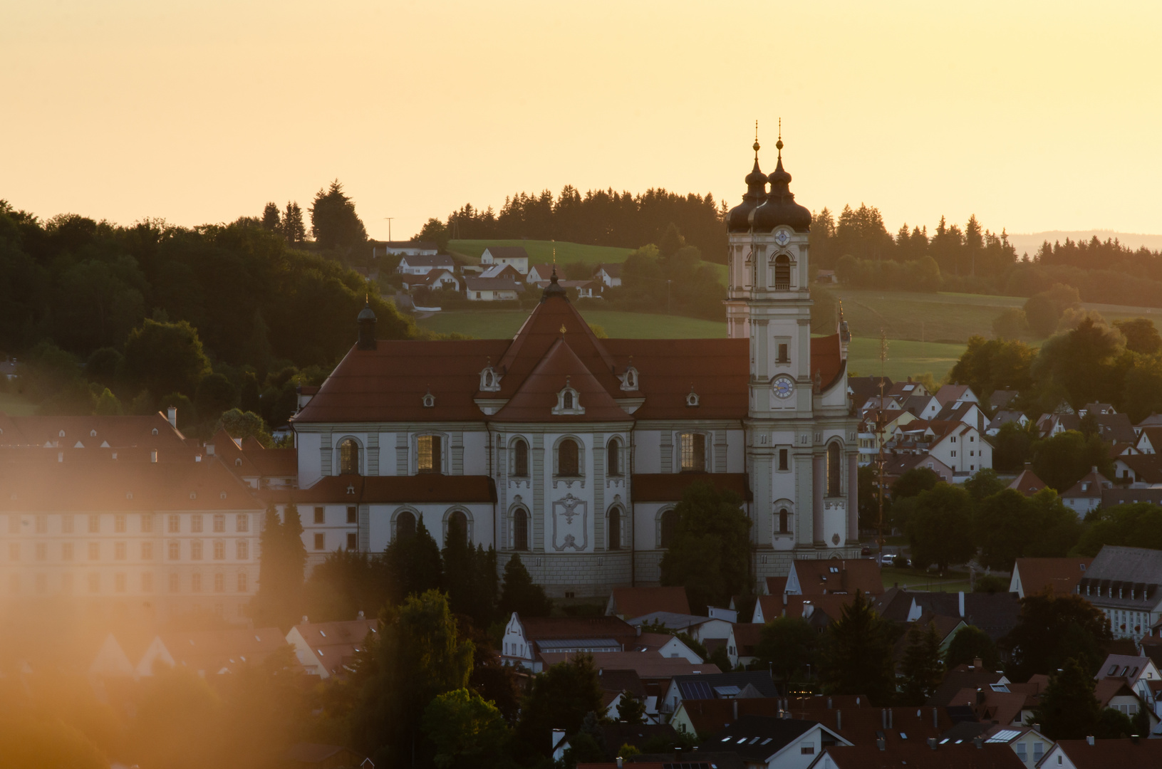 Ottobeuren gegen die Sonne