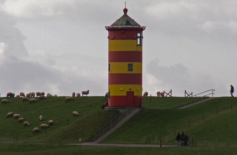 Ottos Leuchtturm in Pilsum Foto & Bild | leuchtturm, nordsee, küste