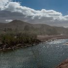 Ouarzazate - Oase Fint im Sandsturm