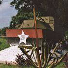 Oude tank door Fidel Castro troepen gemaakt.