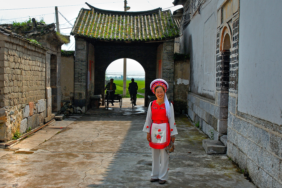 Our Bai tourguide Daisy in Xizhou