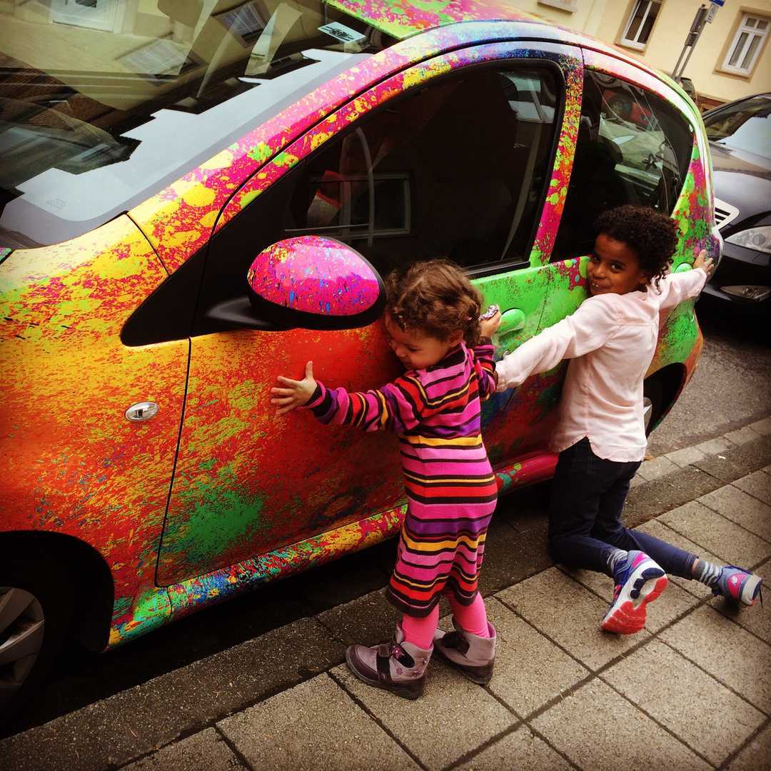 Our coloured car