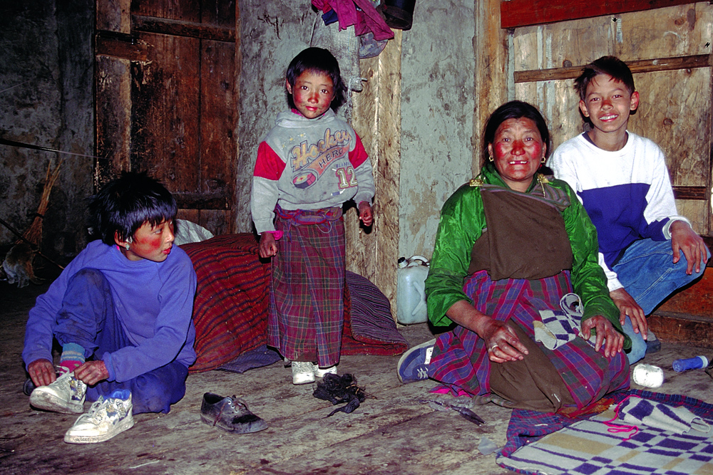 Our hosts inside the herders home