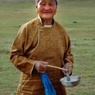 Our Mongolian host and gentle old lady
