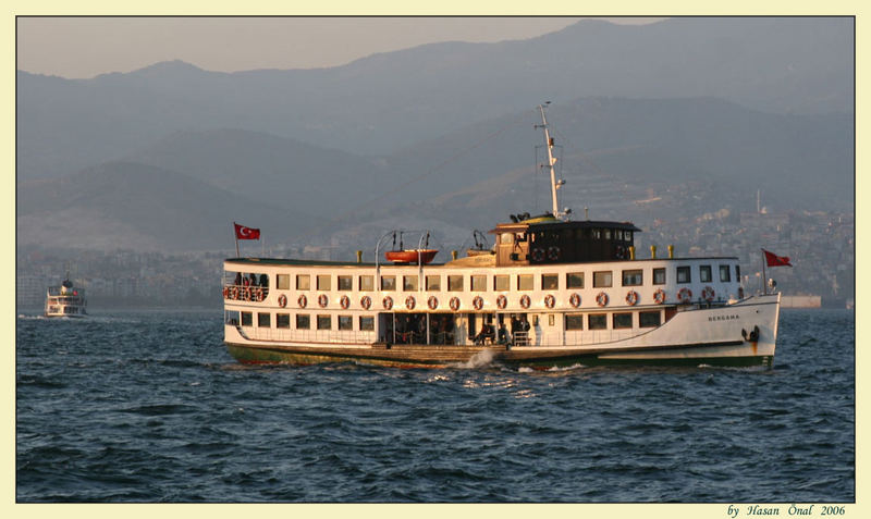 OUR OLDEST SHIP "BERGAMA" IN IZMIR BEACH...