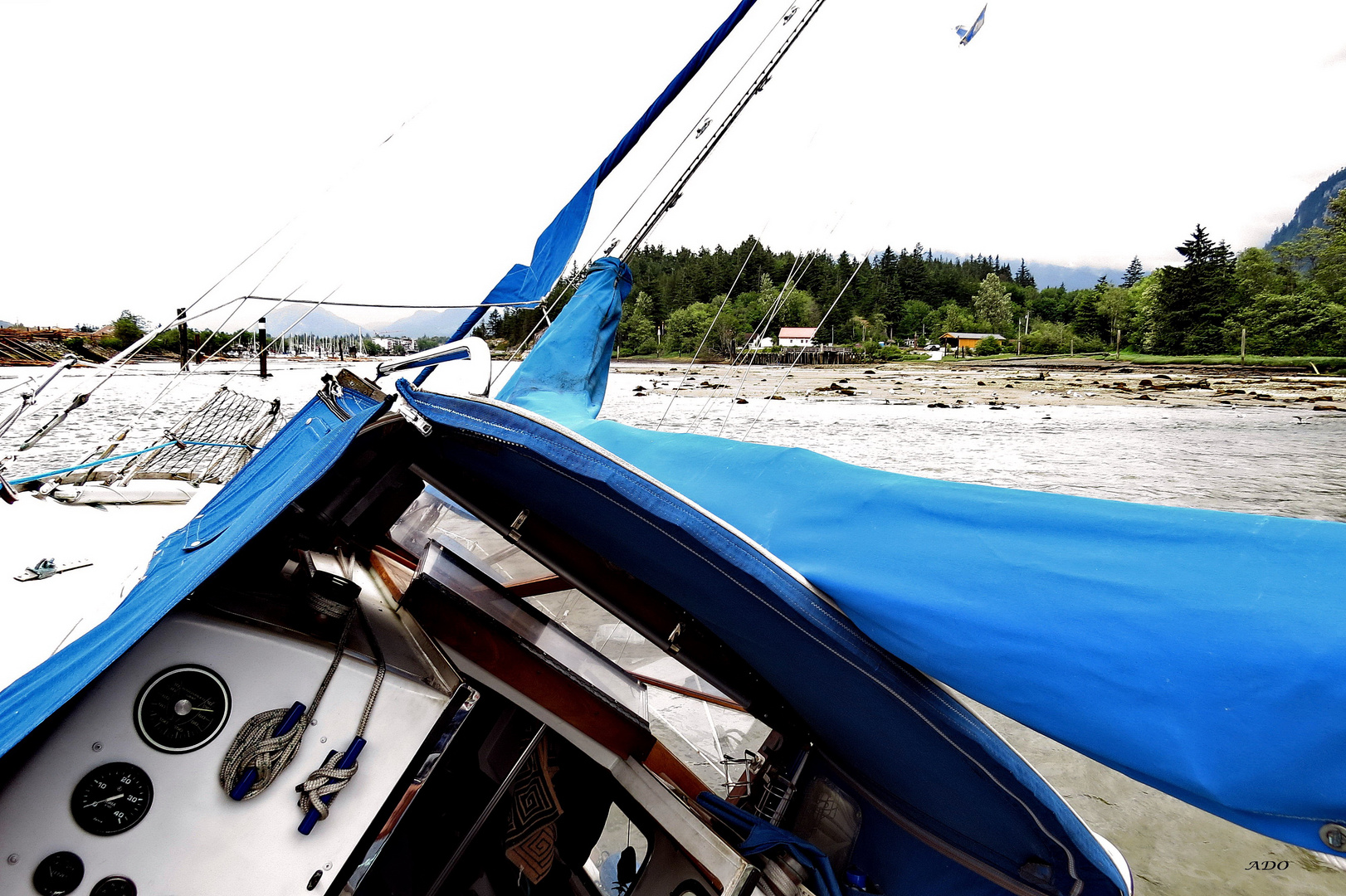 Our Sailboat - and the Sandbank