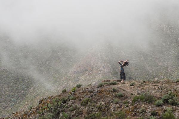 Out from the driving car...