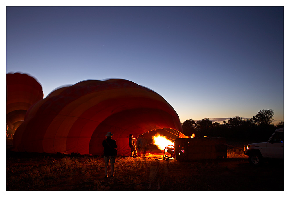 Outback Ballooning - Vorbereitung