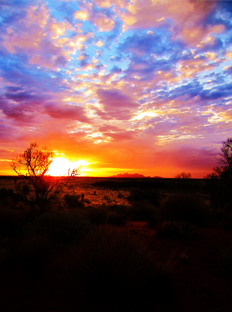 Outback sunset Australien