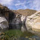 Outdoor-Badewanne (mit Wasserfall-Dusche)