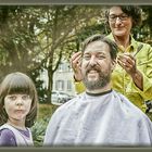 outdoor barbershop