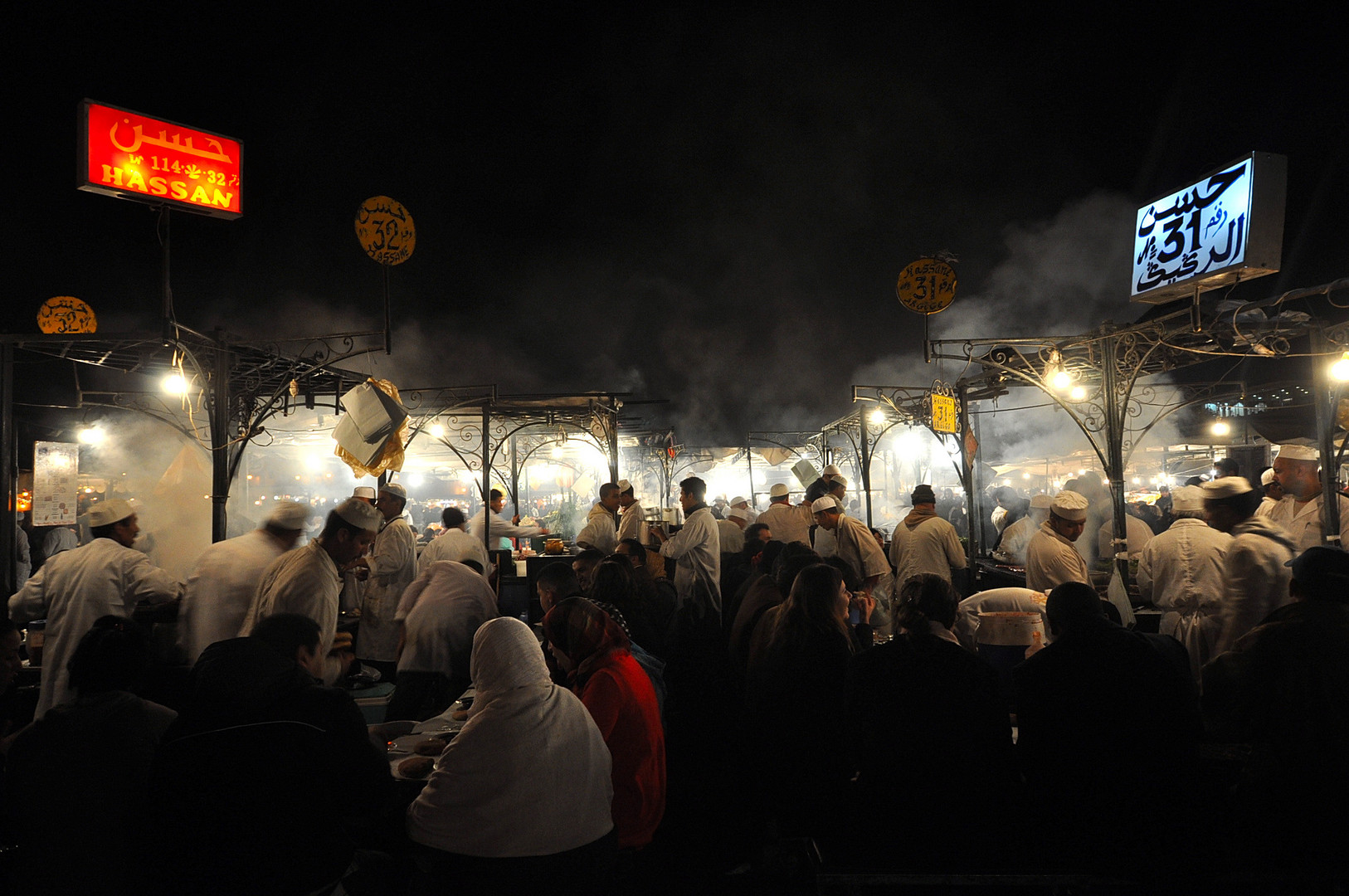 Outdoor evening meal