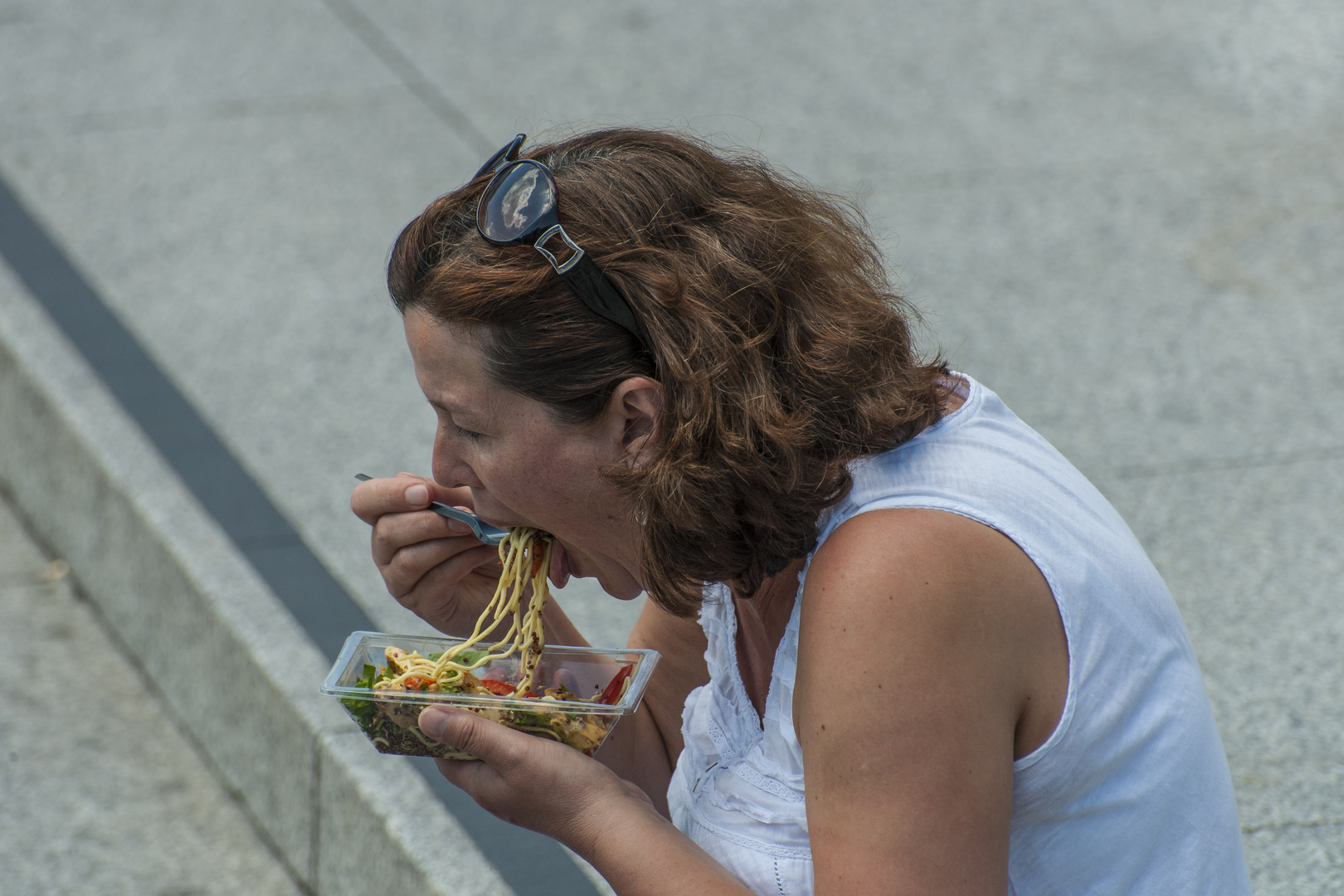 Outdoor Lunch in Trafalgar Square