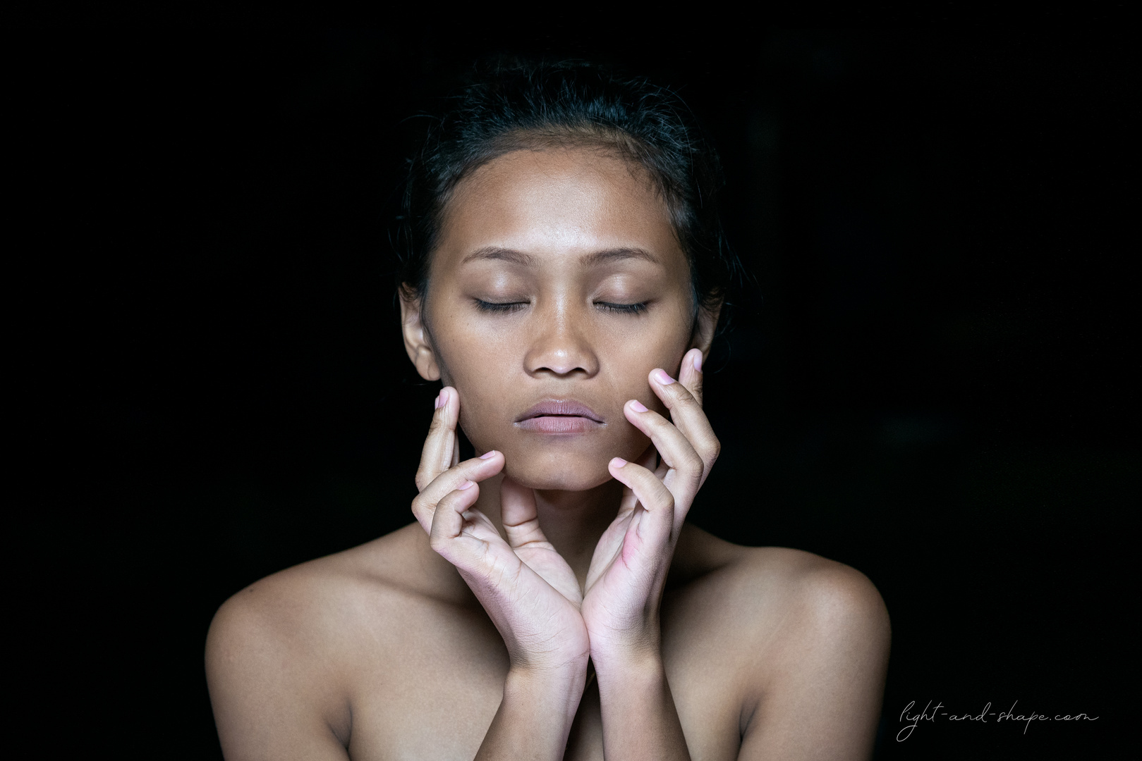 Outdoor portrait mit einer Lichtquelle