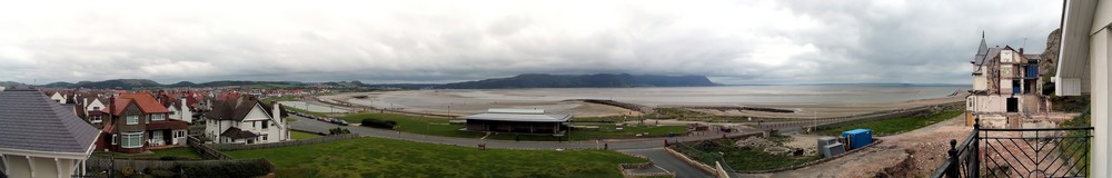 Outlook from a balcony in Llandudno