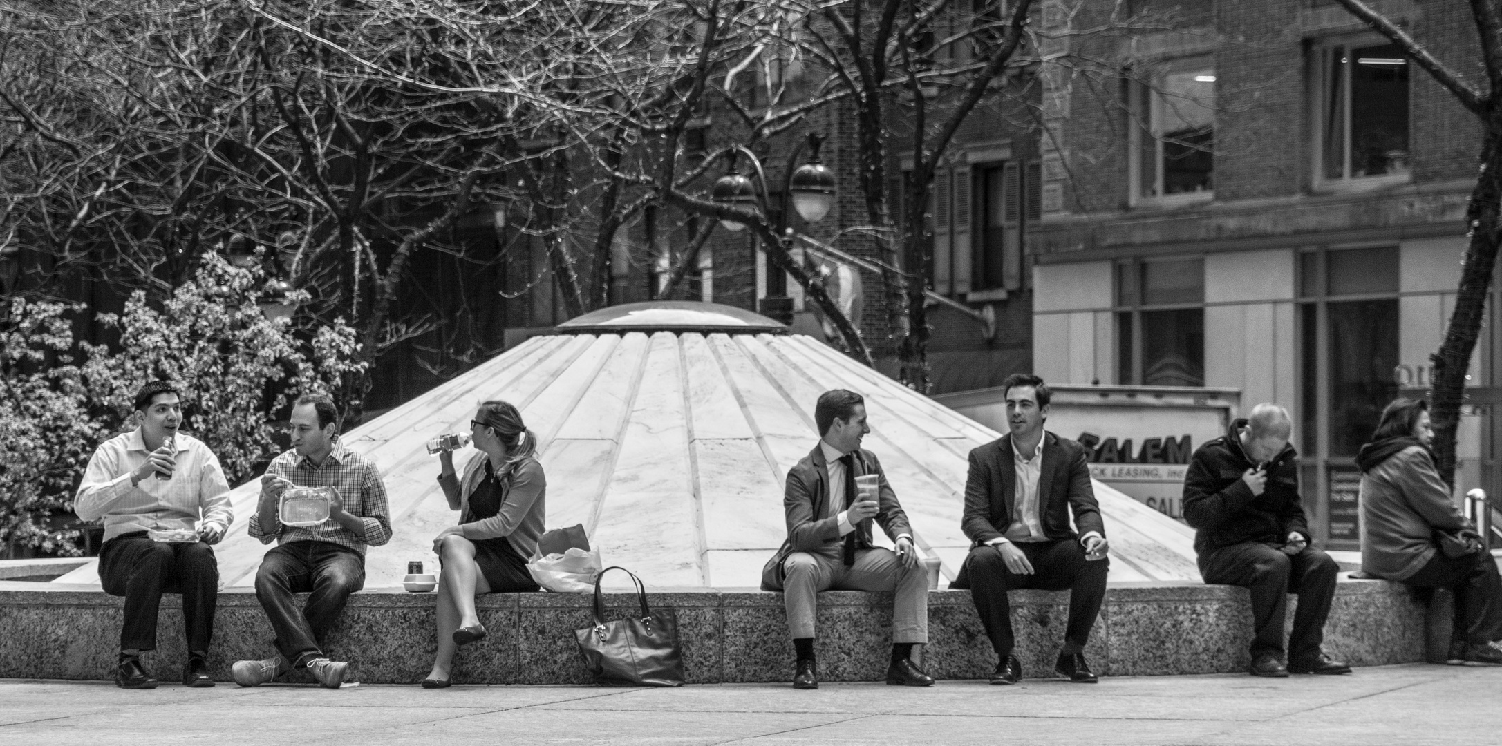 outside lunches, manhattan, new york
