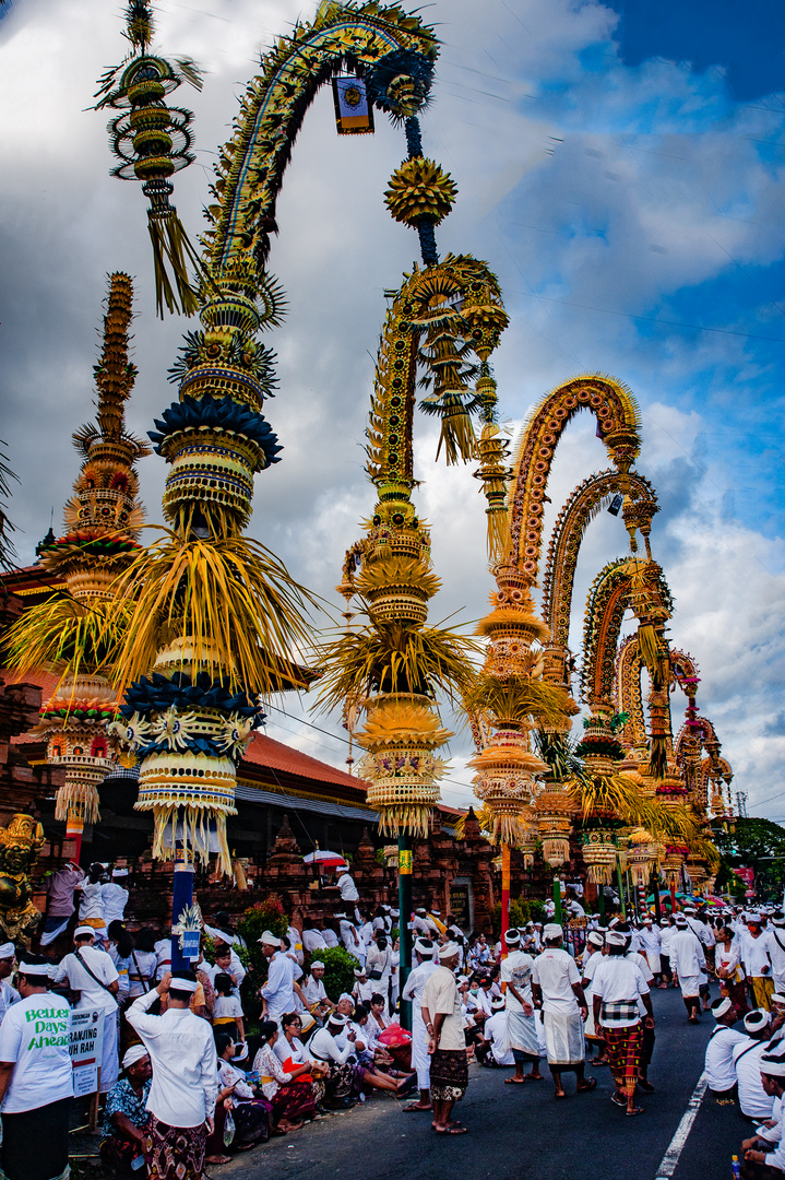 Outside the temple complex