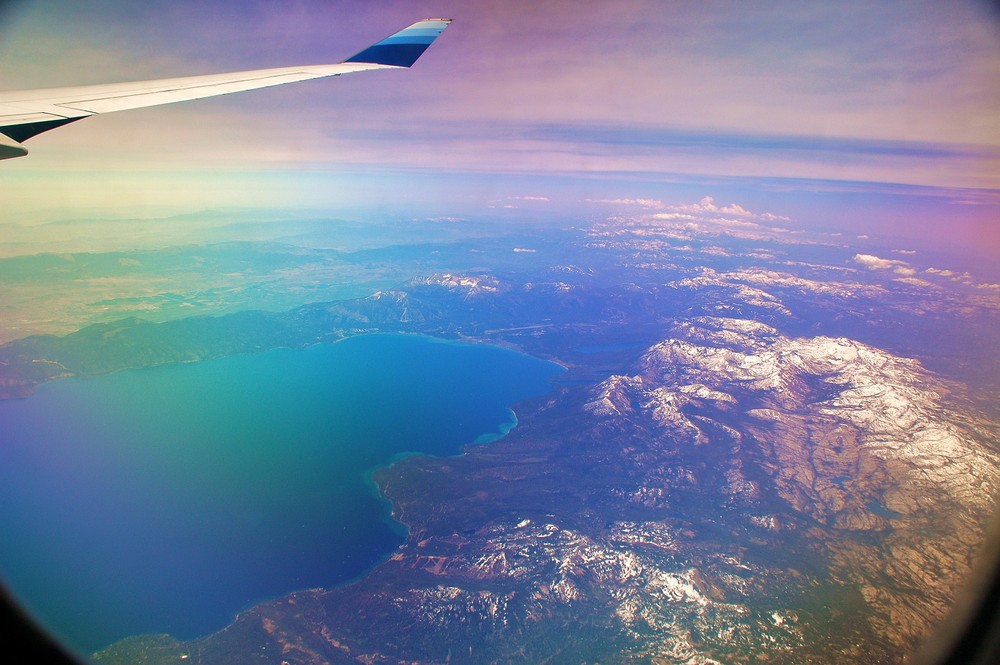 Over Lake Tahoe Nevada+Californien