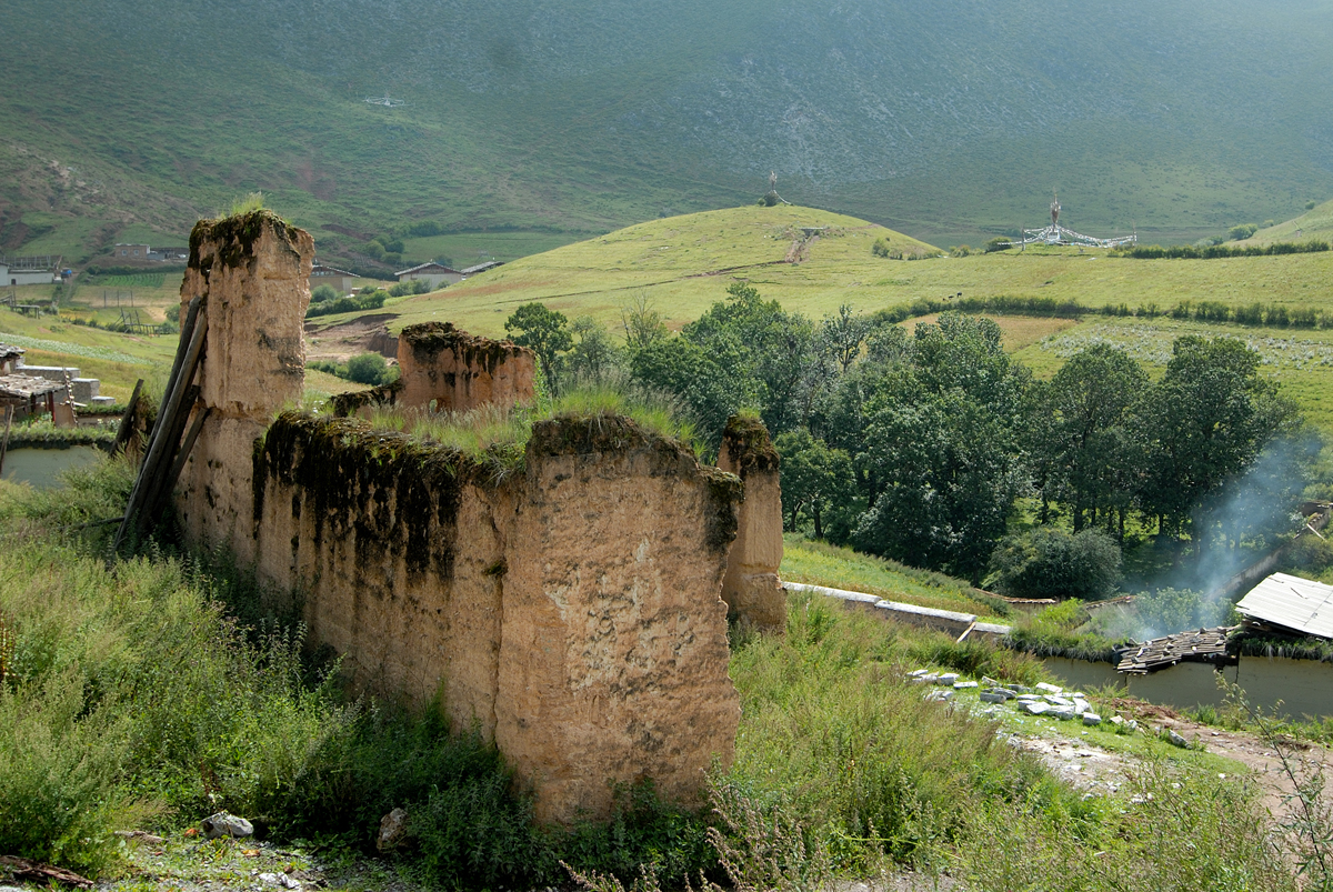 Over land in Zhongdian