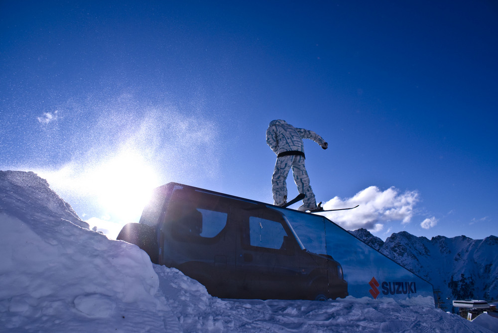 over the jeep