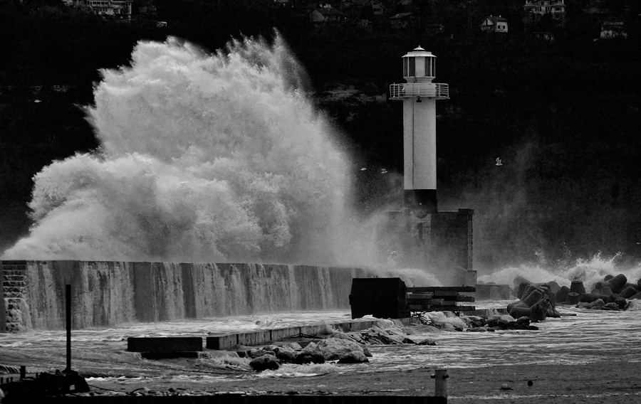 Over the lighthouse