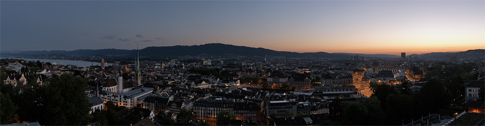 Over Zurich...