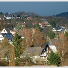 OVERATH im Bergischen Land: Blick auf Klarenberg und Ferrenberg