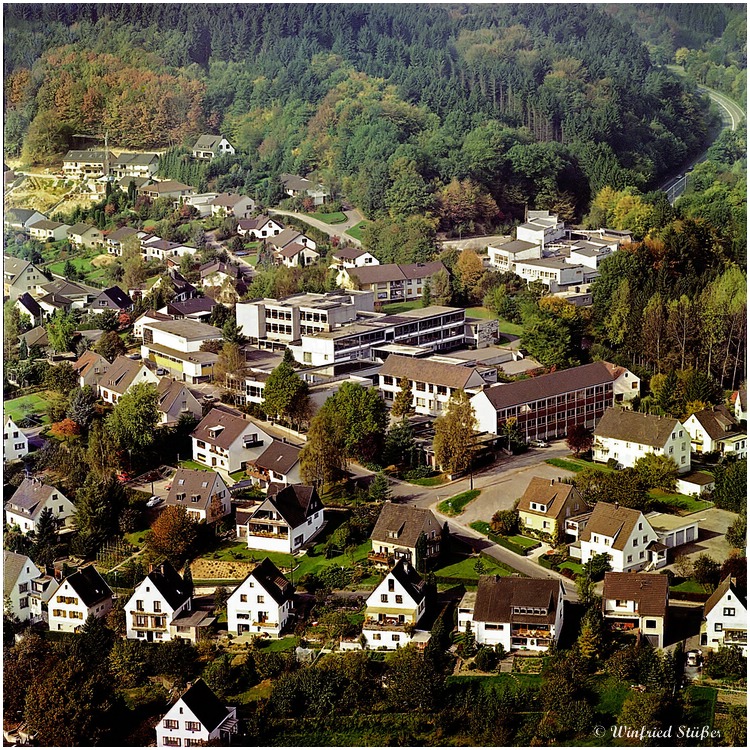 Overath, Ortskern , Blick auf Klarenberg