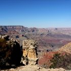 overlooking the grand canyon