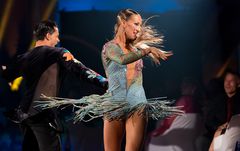 Oxana Lebedev und Ilia Russo bei der Samba (2)
