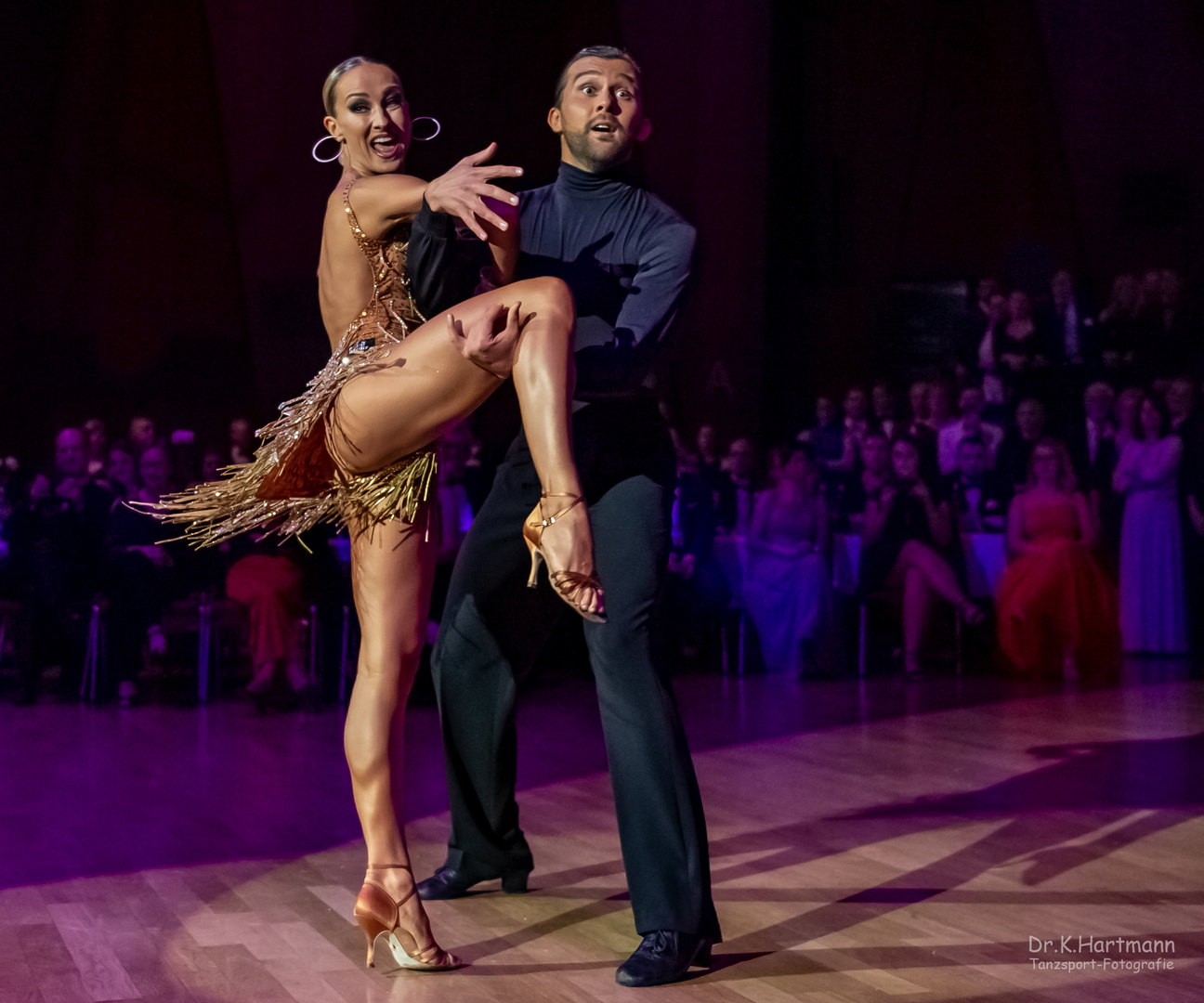 Oxana Lebedew&Pavel Zvychaynyy beim ChaChaCha